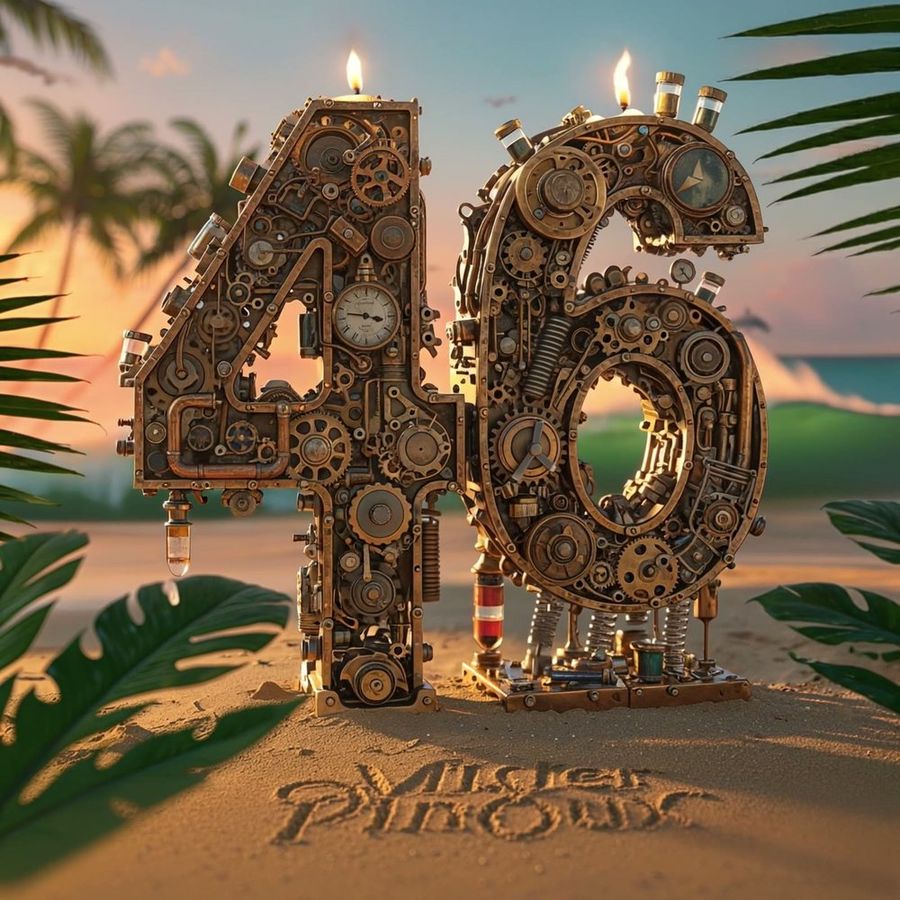 46 in clockwork, gears and springs