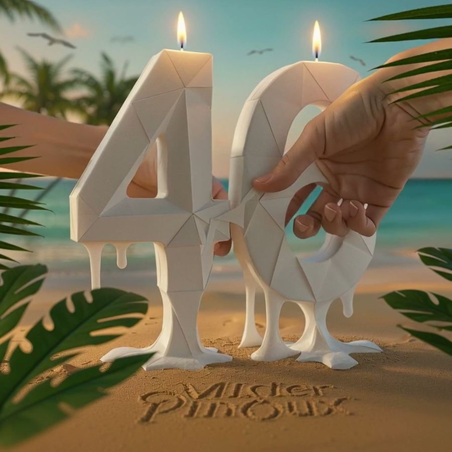 46 in folded paper, a hand still placing it