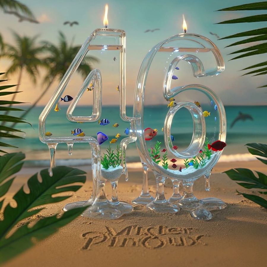 46 as an aquarium, fish inside